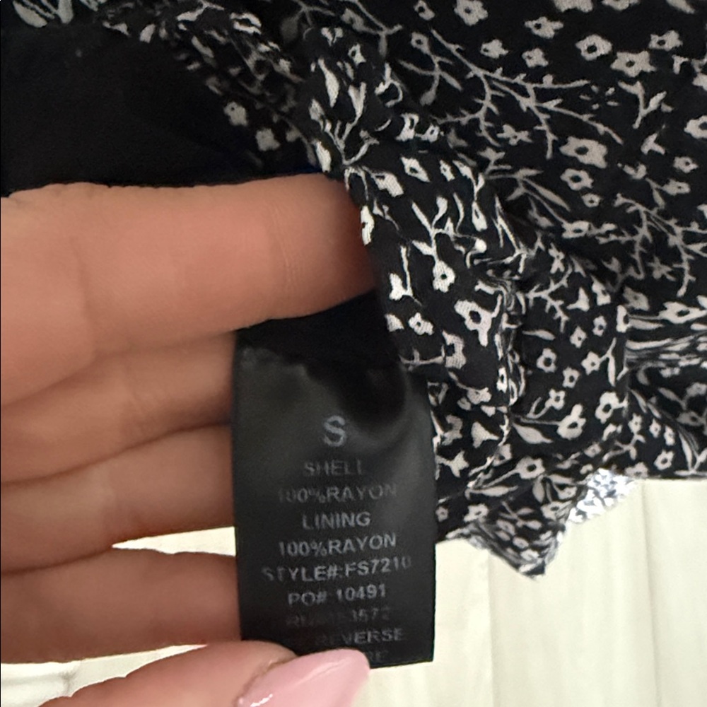 Bohme Monochrome Floral Skater Skirt - Picture 6 of 6